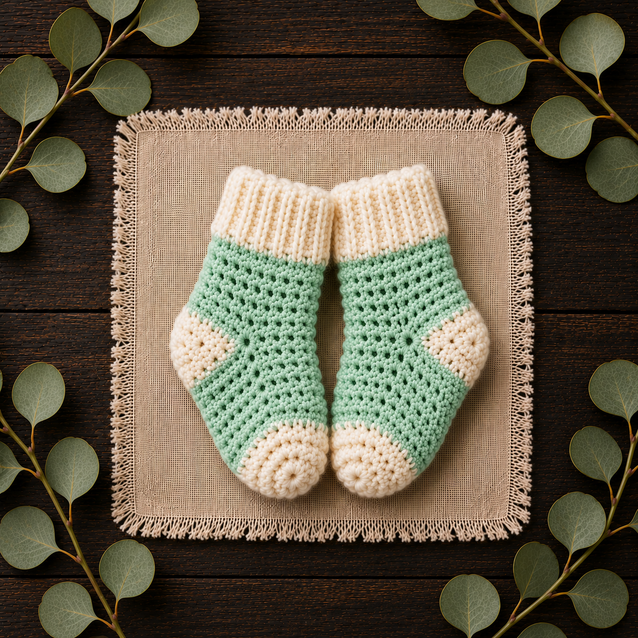 Baby Socks Pattern PDF Crochet Baby Booties Easy Newborn Baby Socks Knitting Alternative 5 Bright Colors Newborn to 18 Months Gift
