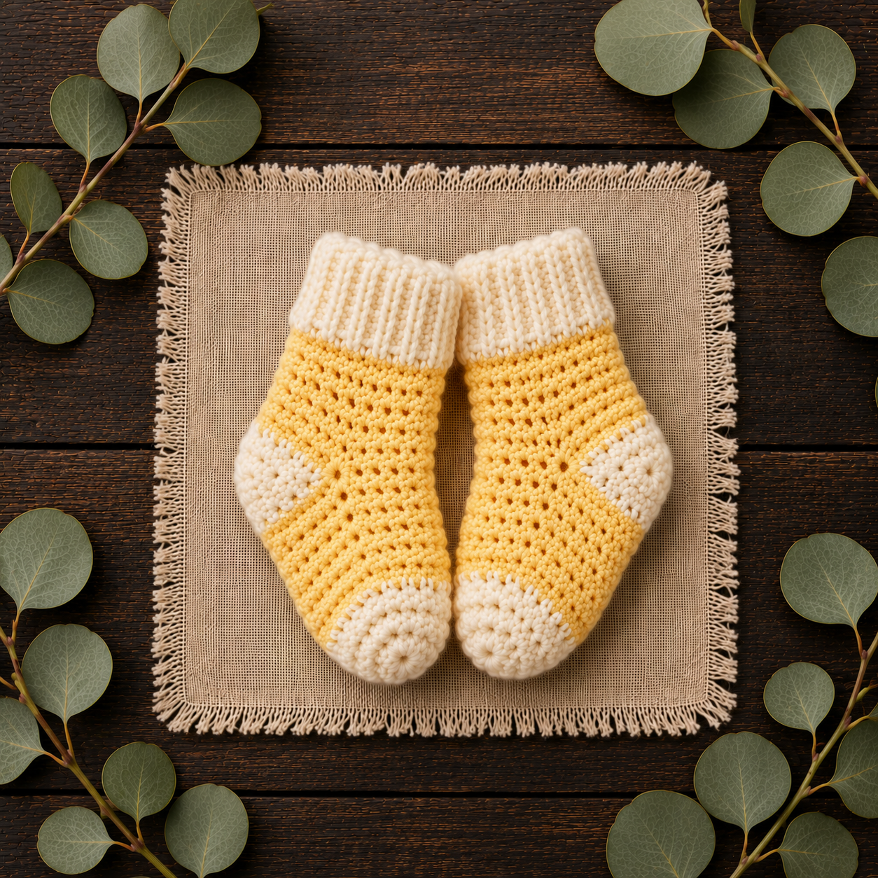Baby Socks Pattern PDF Crochet Baby Booties Easy Newborn Baby Socks Knitting Alternative 5 Bright Colors Newborn to 18 Months Gift